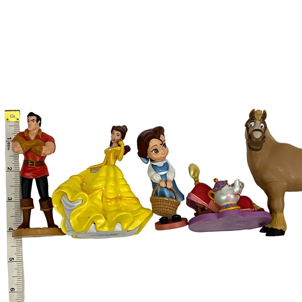 Disney Beauty & the Beast Figure Toy Lot of 5 Toys Belle Gaston Philippe Sulton - Picture 10 of 10
